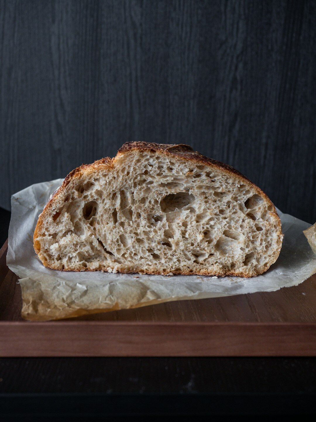 freshly baked bread loaf