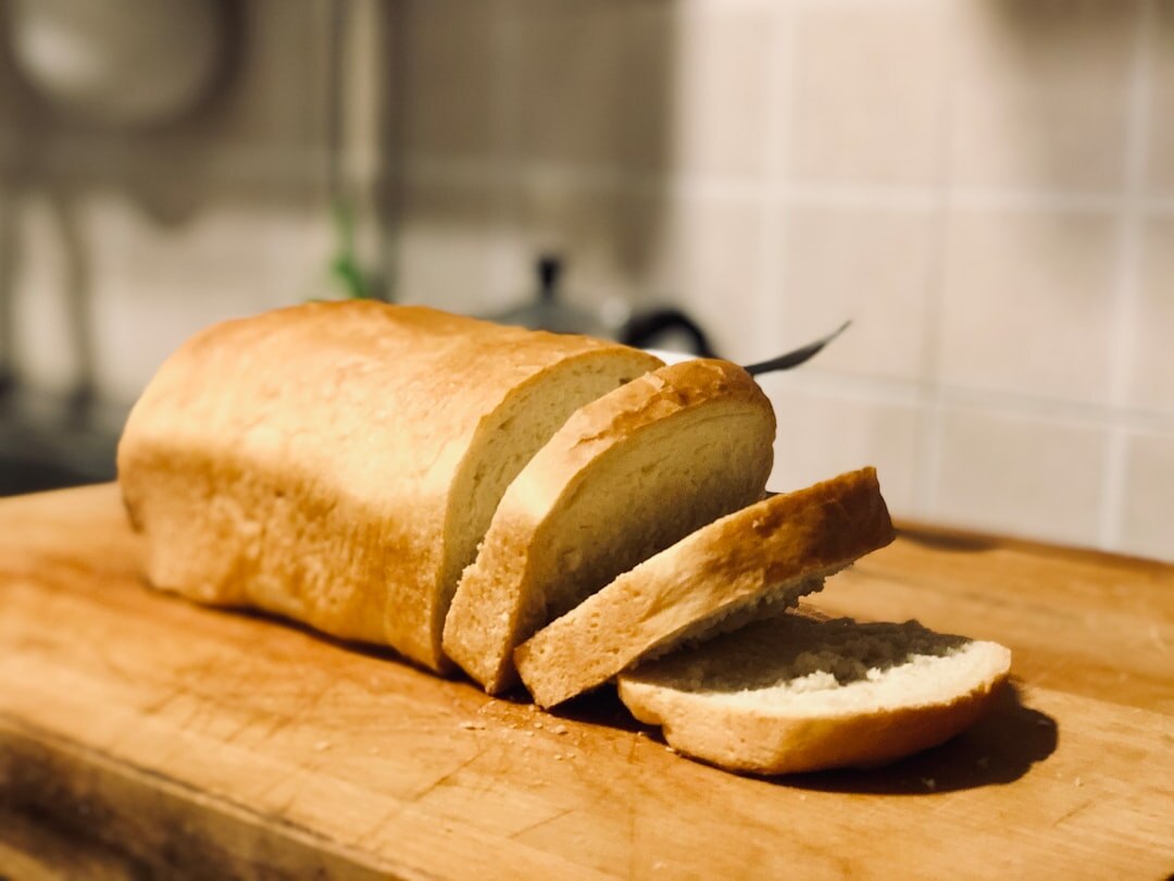 sliced homemade bread