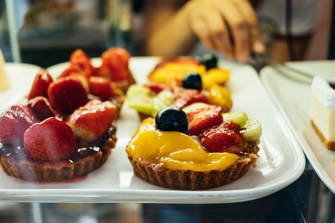 fruit tart with strawberries